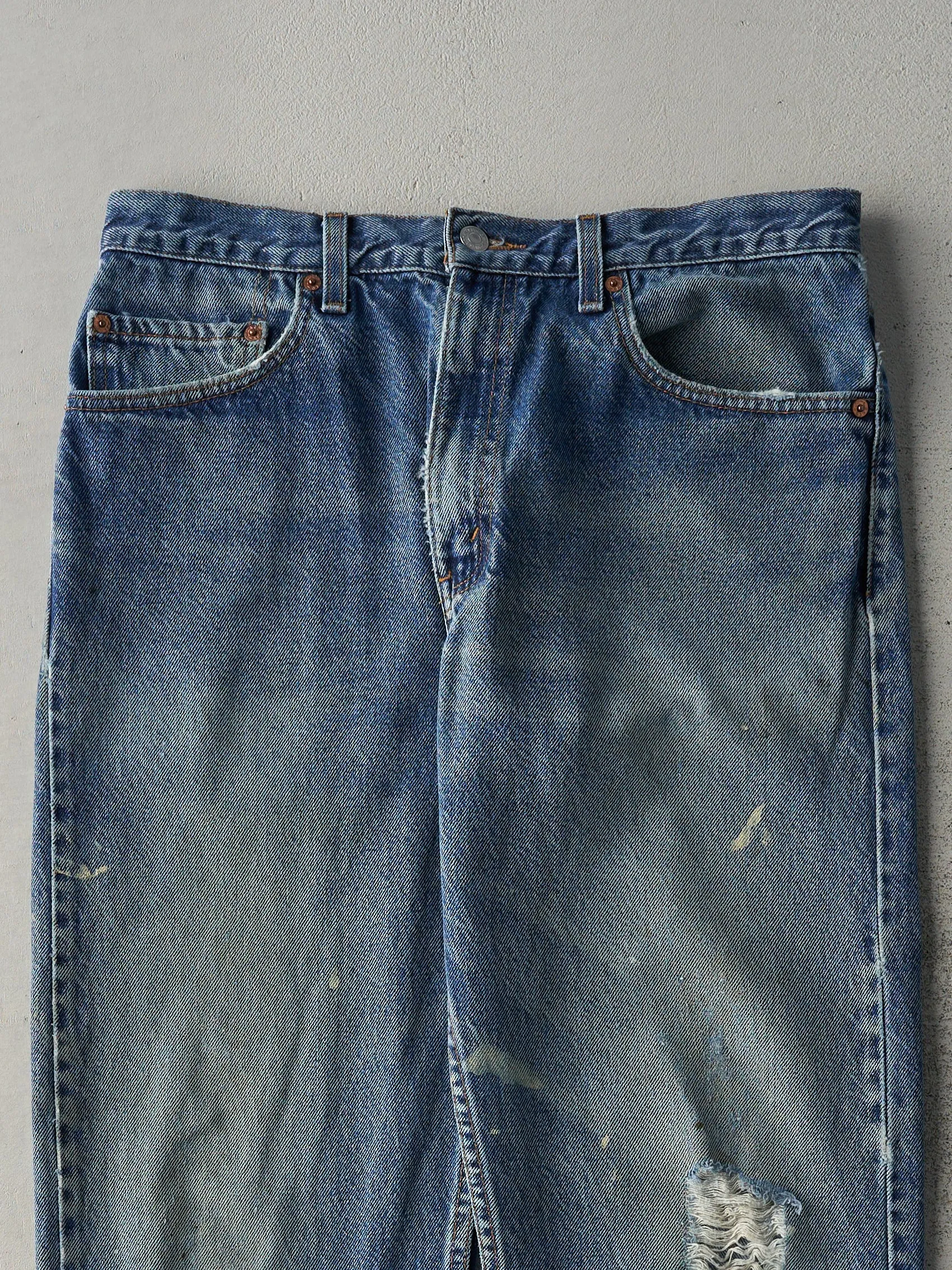 Vintage 90s Mid Wash Levi's 505 Jeans (33x28.5) sold by Rebalance Vintage product image thumbnail 3