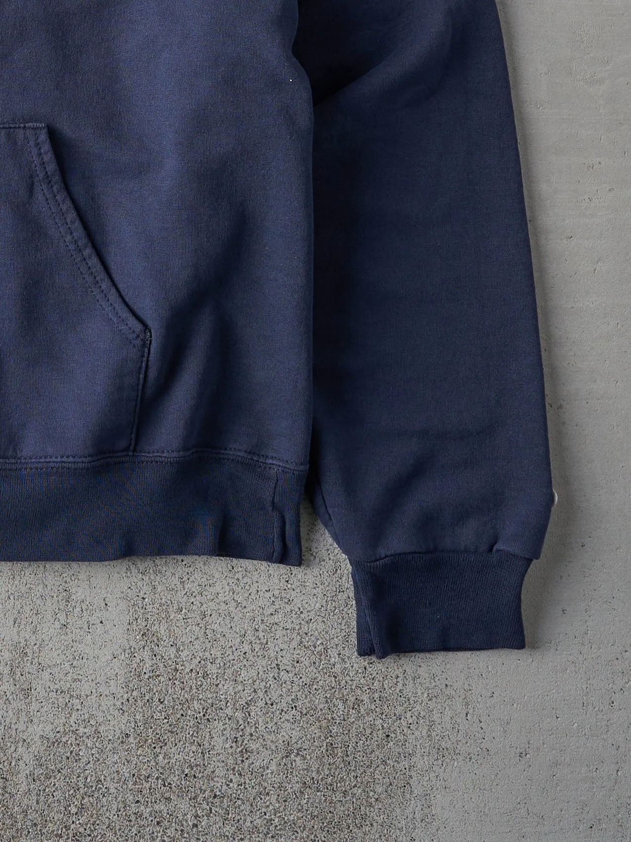 Vintage 90s Navy Blue MIT Hoodie (M) sold by Rebalance Vintage product image thumbnail 3