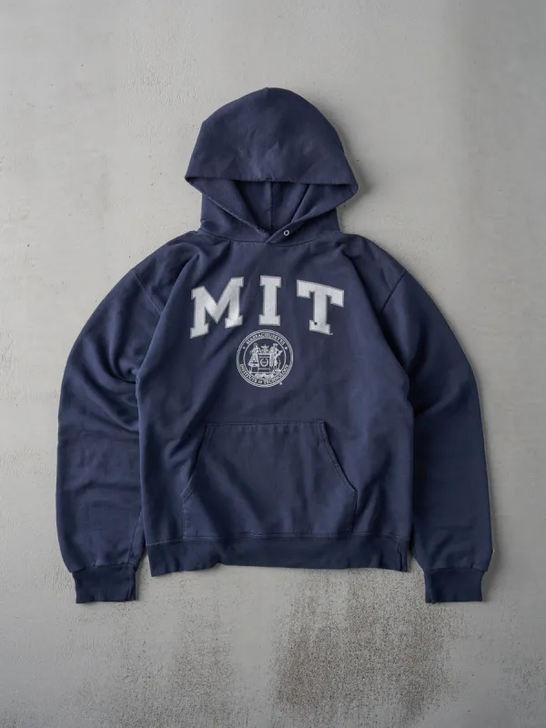 Vintage 90s Navy Blue MIT Hoodie (M) sold by Rebalance Vintage