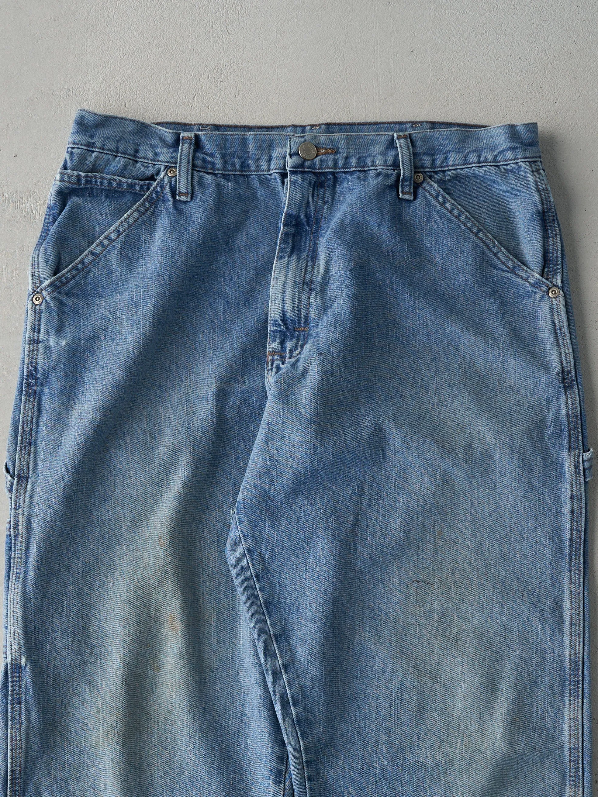 Vintage 90s Light Wash Wrangler Carpenter Jeans (34x28.5) sold by Rebalance Vintage product image thumbnail 3