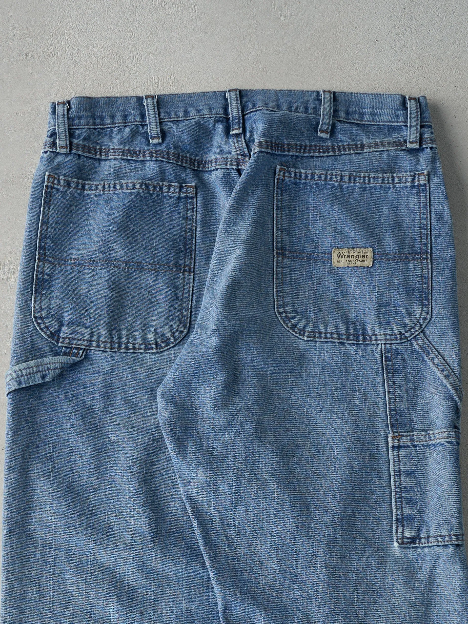 Vintage 90s Light Wash Wrangler Carpenter Jeans (34x28.5) sold by Rebalance Vintage product image thumbnail 4