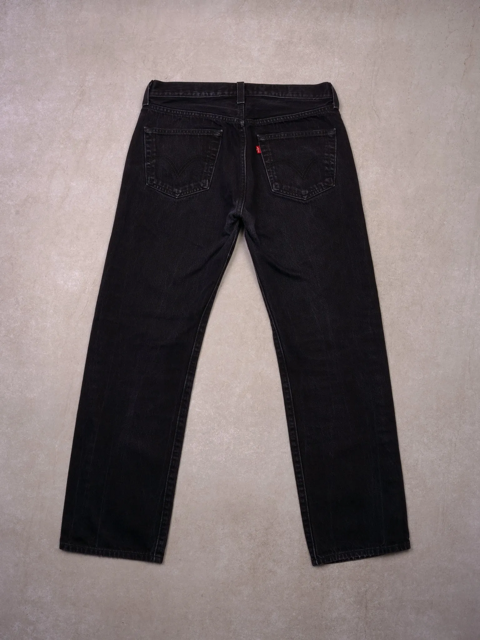 Vintage Black Levi's 501 Straight Leg Button Fly Denim Jeans (32x29) sold by Rebalance Vintage product image thumbnail 2