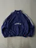 Vintage Y2K Navy Blue Adidas Quarter Zip Windbreaker Jacket (M/L) sold by Rebalance Vintage