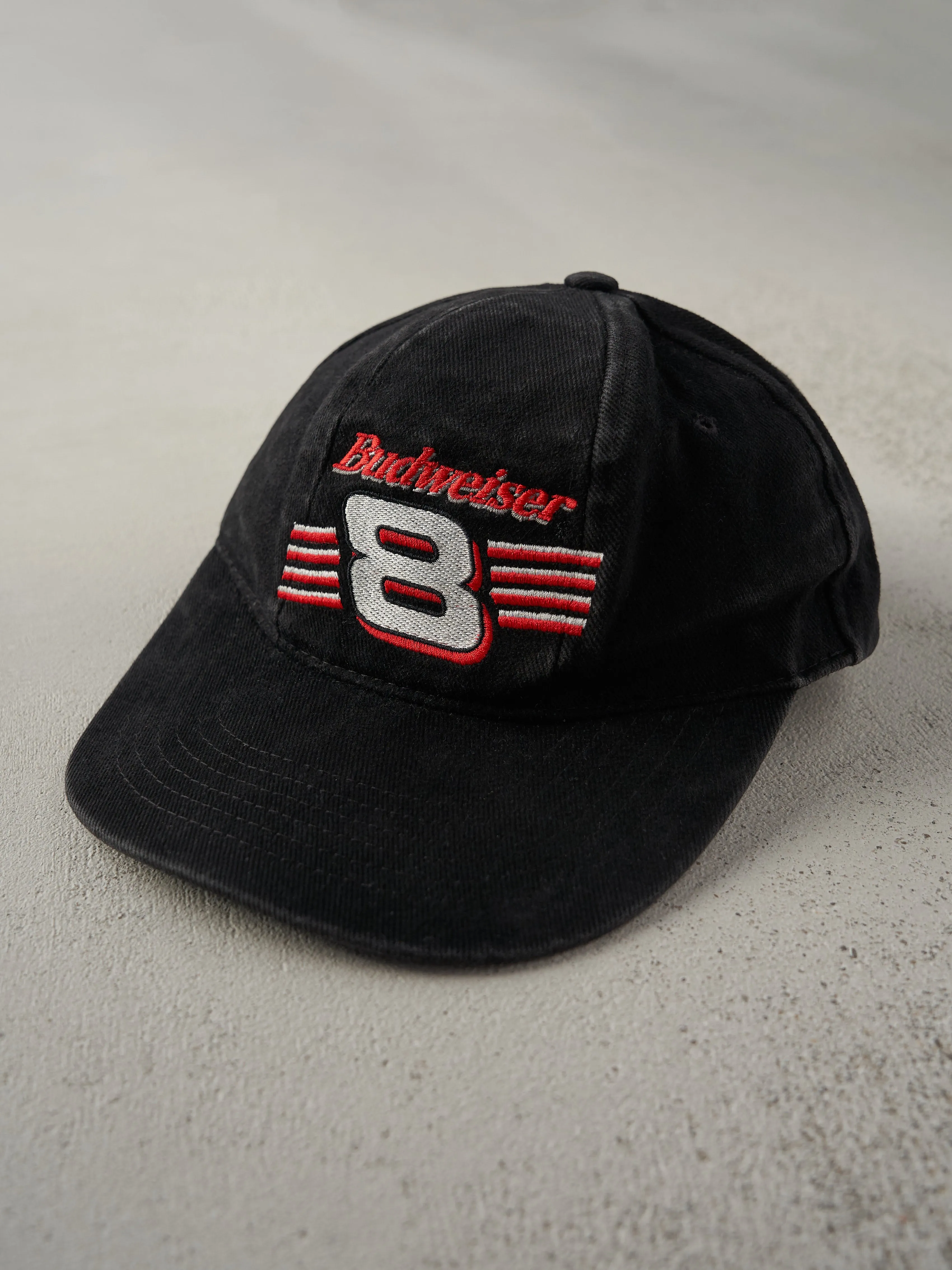 Vintage 90s Black Budweiser Dale Earnhardt Nascar Racing Strap Back sold by Rebalance Vintage product image thumbnail 2