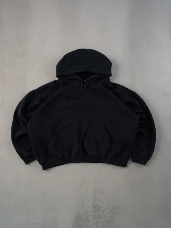 Vintage 90s Black Lavon Sportswear Blank Boxy Hoodie (L/XL) sold by Rebalance Vintage
