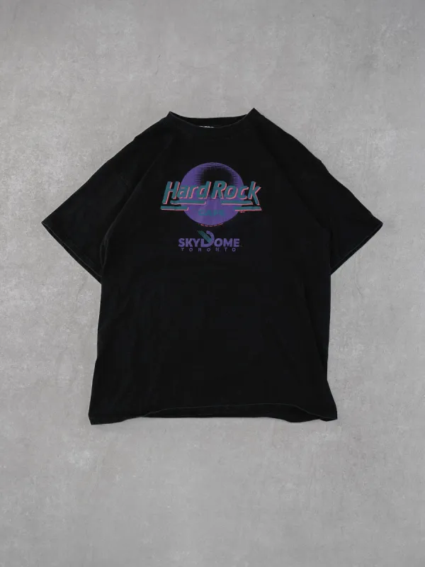 Vintage 89' Black HardRock Cafe Skydome Toronto Graphic Tee (M/L) sold by Rebalance Vintage