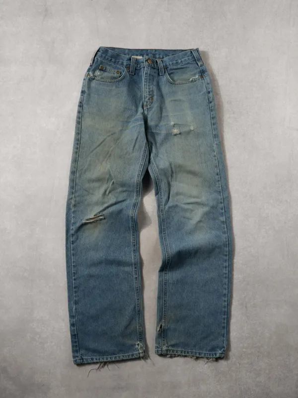 Vintage 90s Blue Carhartt Relax Fit Denim Jeans (32x32) sold by Rebalance Vintage