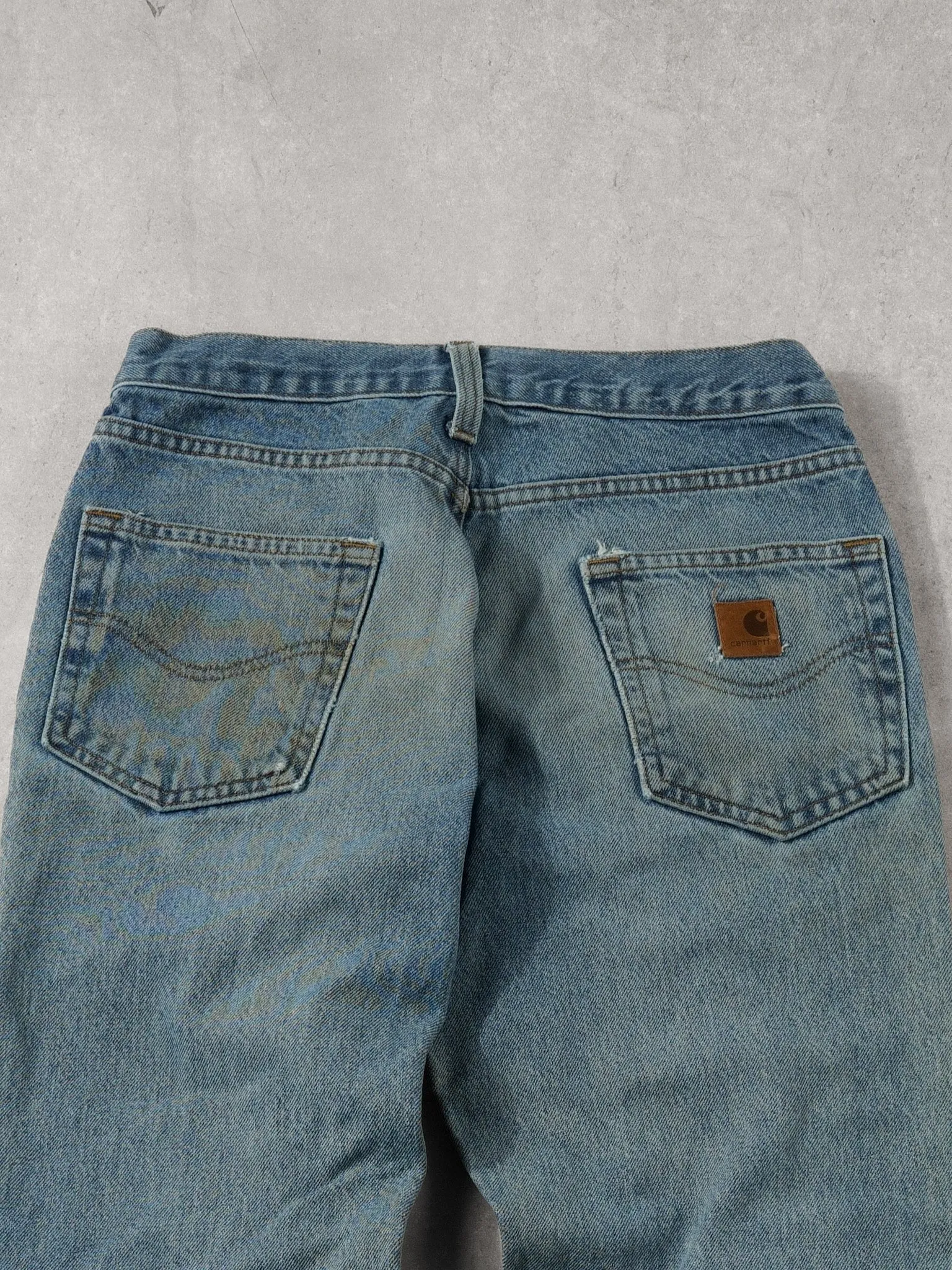 Vintage 90s Blue Carhartt Relax Fit Denim Jeans (32x32) sold by Rebalance Vintage product image thumbnail 4
