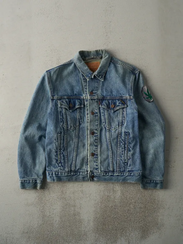Vintage 90s Light Wash Weed Patch Levi's Type 3 Denim Jacket (S/M) sold by Rebalance Vintage