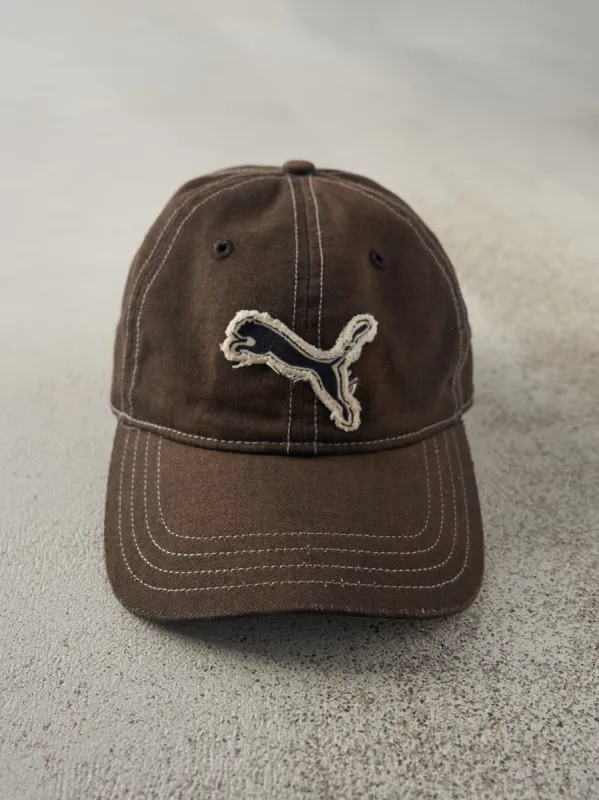 Vintage Y2K Sun Faded Black Puma Strap Back Hat sold by Rebalance Vintage