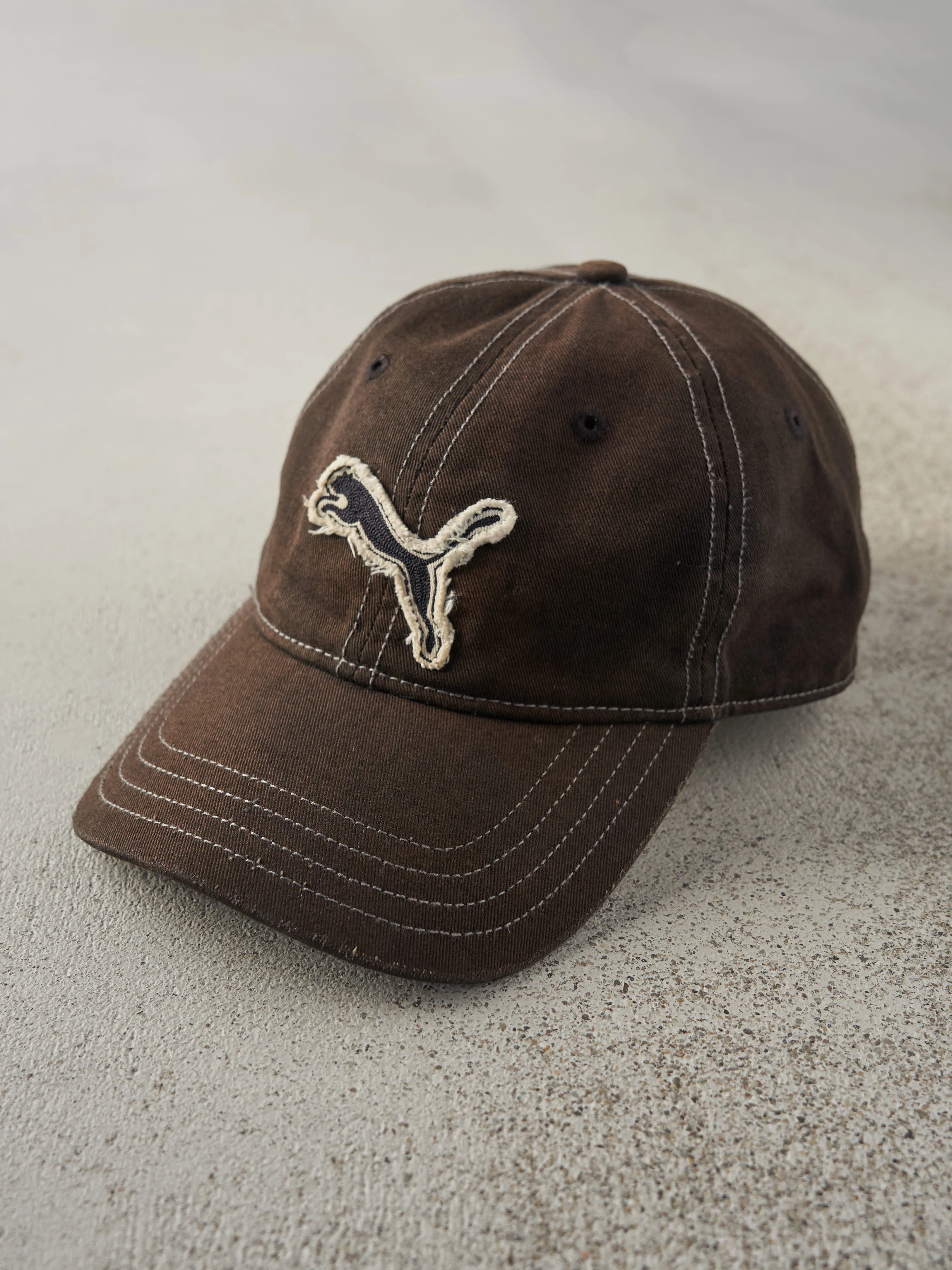 Vintage Y2K Sun Faded Black Puma Strap Back Hat sold by Rebalance Vintage product image thumbnail 2