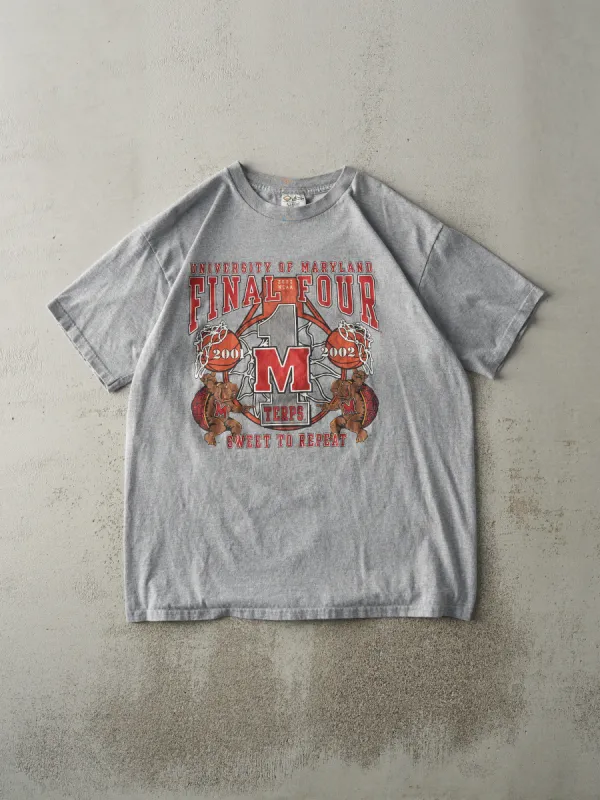 Vintage 02' Grey University Of Maryland NCAA Final Four Tee (L/XL) sold by Rebalance Vintage