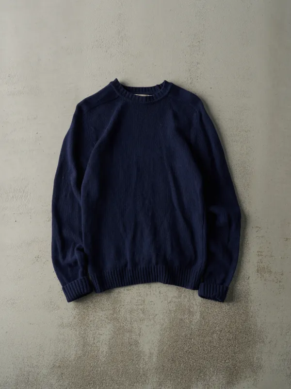 Vintage 70s Navy Blue Wool Knit Pullover (S) sold by Rebalance Vintage