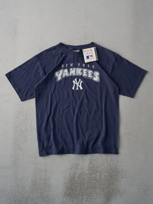 Vintage 06' Navy New York Yankees Puff Print Dead Stock Tee (S) sold by Rebalance Vintage