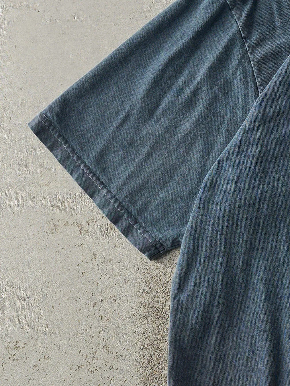 Vintage 90s Washed Slate Blue USW Union Tee (L) sold by Rebalance Vintage product image thumbnail 3