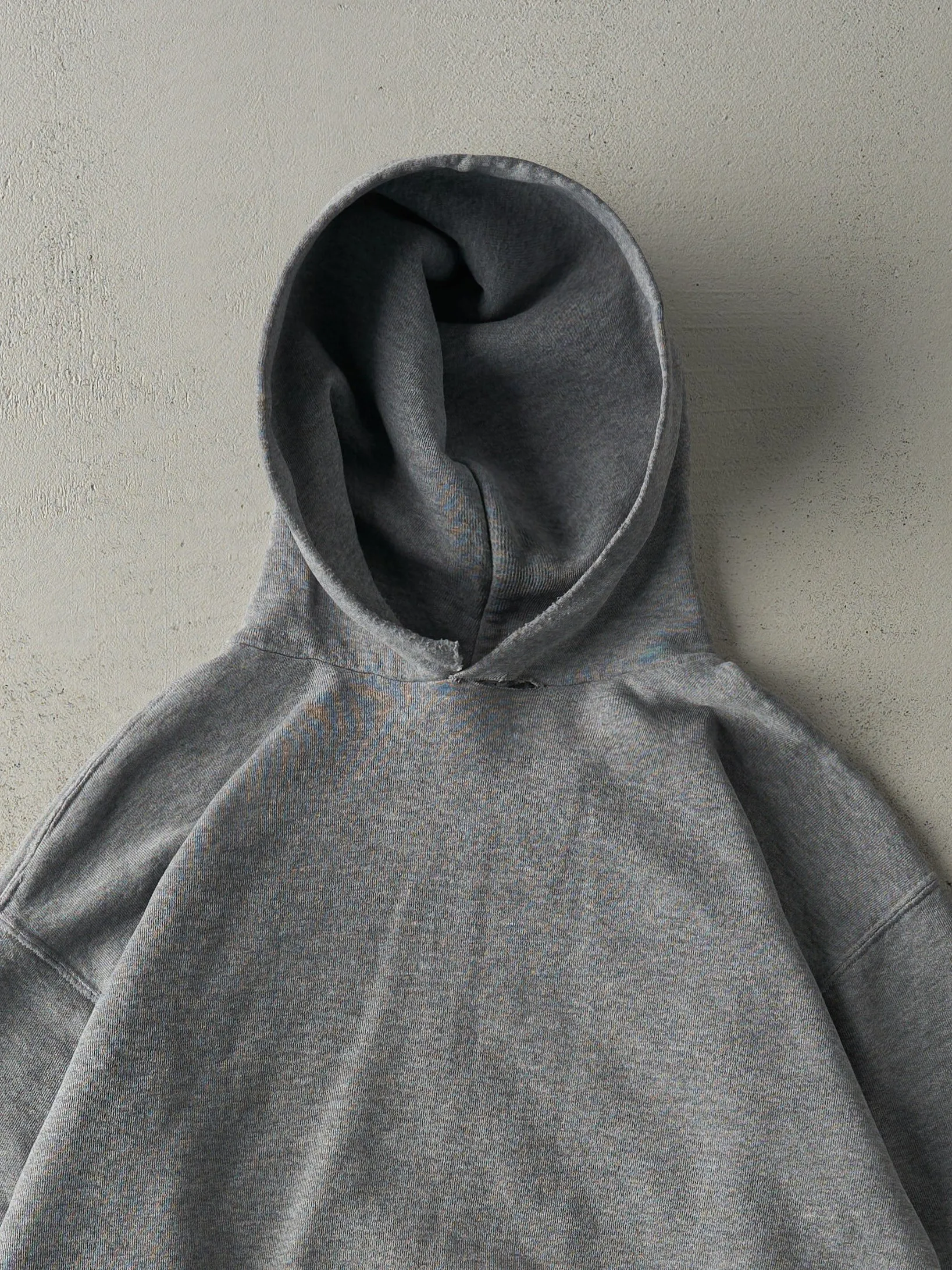 Vintage 90s Grey Russell Athletic Blank Hoodie (M/L) sold by Rebalance Vintage product image thumbnail 2