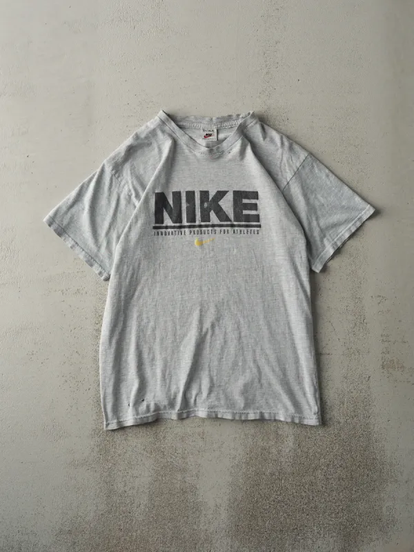 Vintage 90s Grey Nike Brand Tee (S/M) sold by Rebalance Vintage