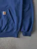 Vintage 90s Faded Blue Carhartt Blank Hoodie (L) sold by Rebalance Vintage