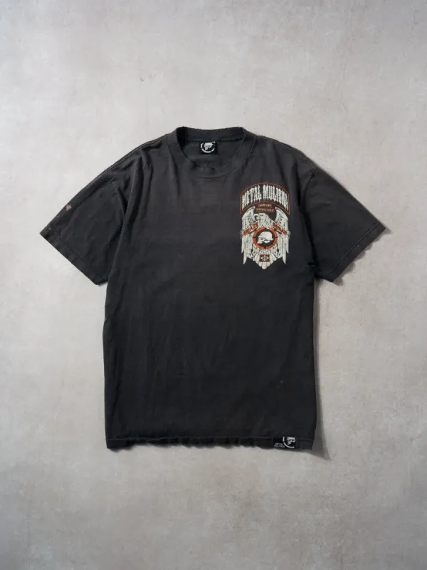 Vintage 99' Washed Black Harley Davidson Metal Mulisha Death Squad Graphic Tee (M) sold by Rebalance Vintage
