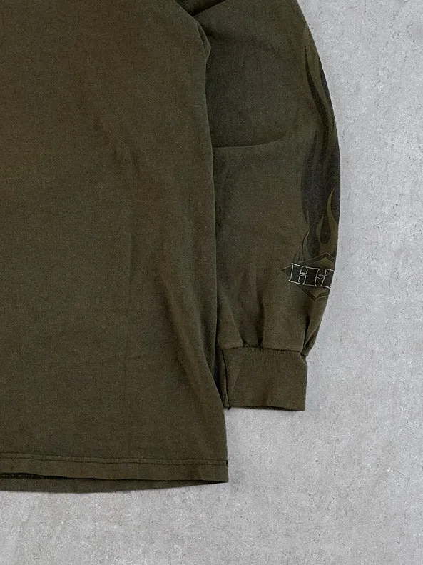 Vintage Moss Green Harley Davidson New York Longsleeve (L) sold by Rebalance Vintage product image thumbnail 5