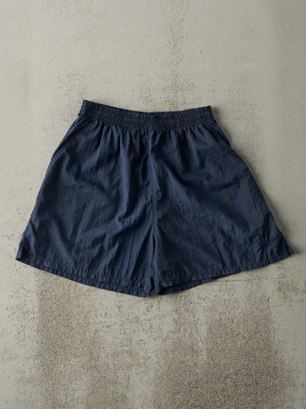 Vintage 90s Navy Blue Reebok Embroidered Logo Track Shorts (27x4.5) sold by Rebalance Vintage