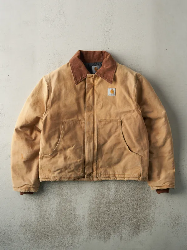 Vintage Y2K Beige Carhartt L Pocket Workwear Jacket (L) sold by Rebalance Vintage