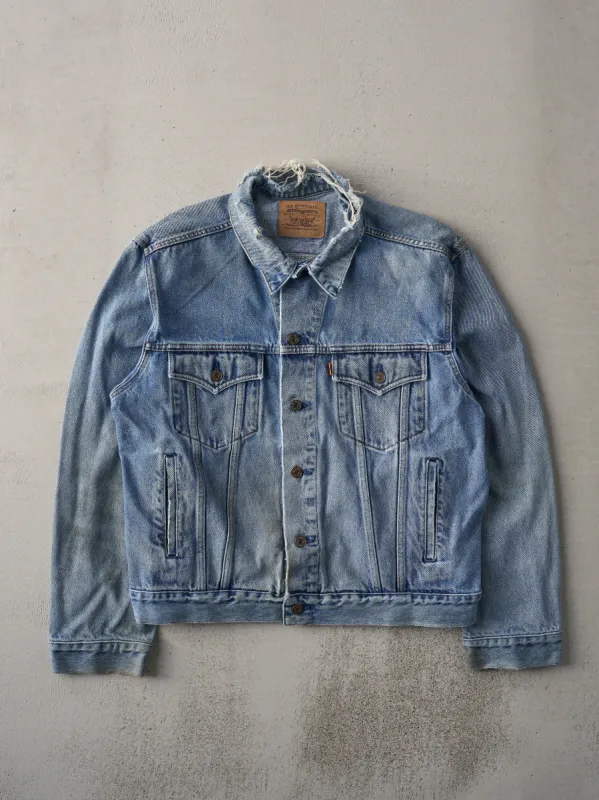 Vintage 80s Light Wash Type 3 Levi's Orange Tab Denim Jacket (M) sold by Rebalance Vintage