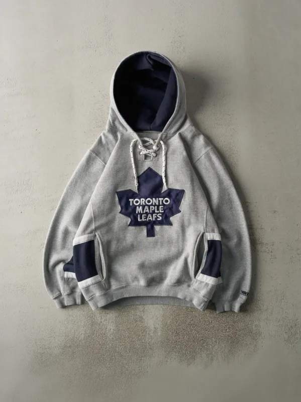 Vintage 90s Grey Toronto Maple Leafs Hoodie (M/L) sold by Rebalance Vintage