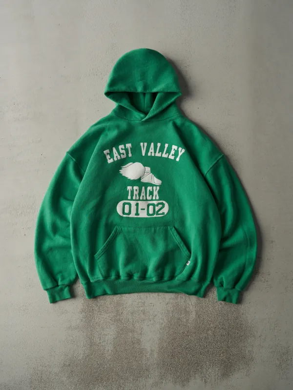 Vintage 01' Green Russell Athletic East Valley Track Hoodie (L) sold by Rebalance Vintage