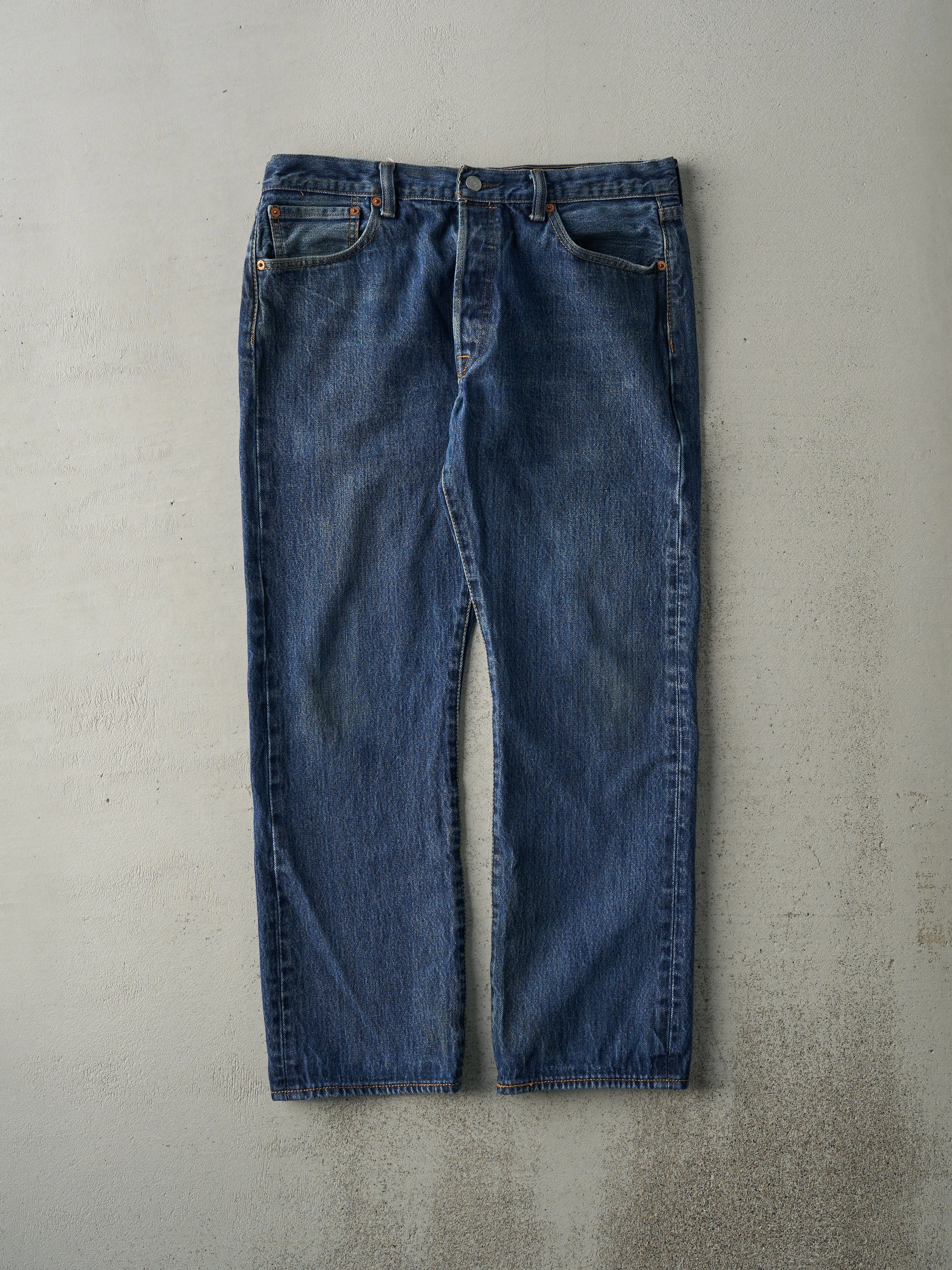Vintage Y2K Dark Wash Levi's 501 Jeans (34x27.5) sold by Rebalance Vintage