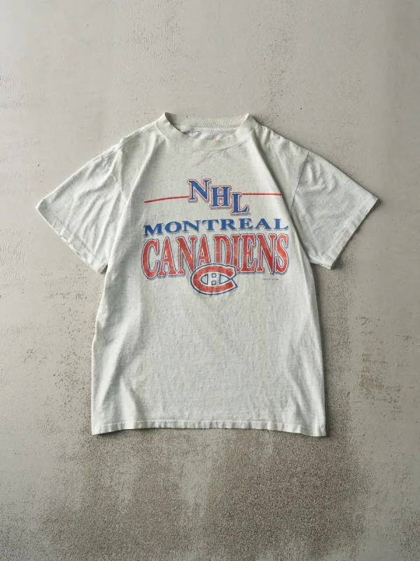 Vintage 92' Heather Grey Montreal Canadians Single Stitch Tee (M) sold by Rebalance Vintage