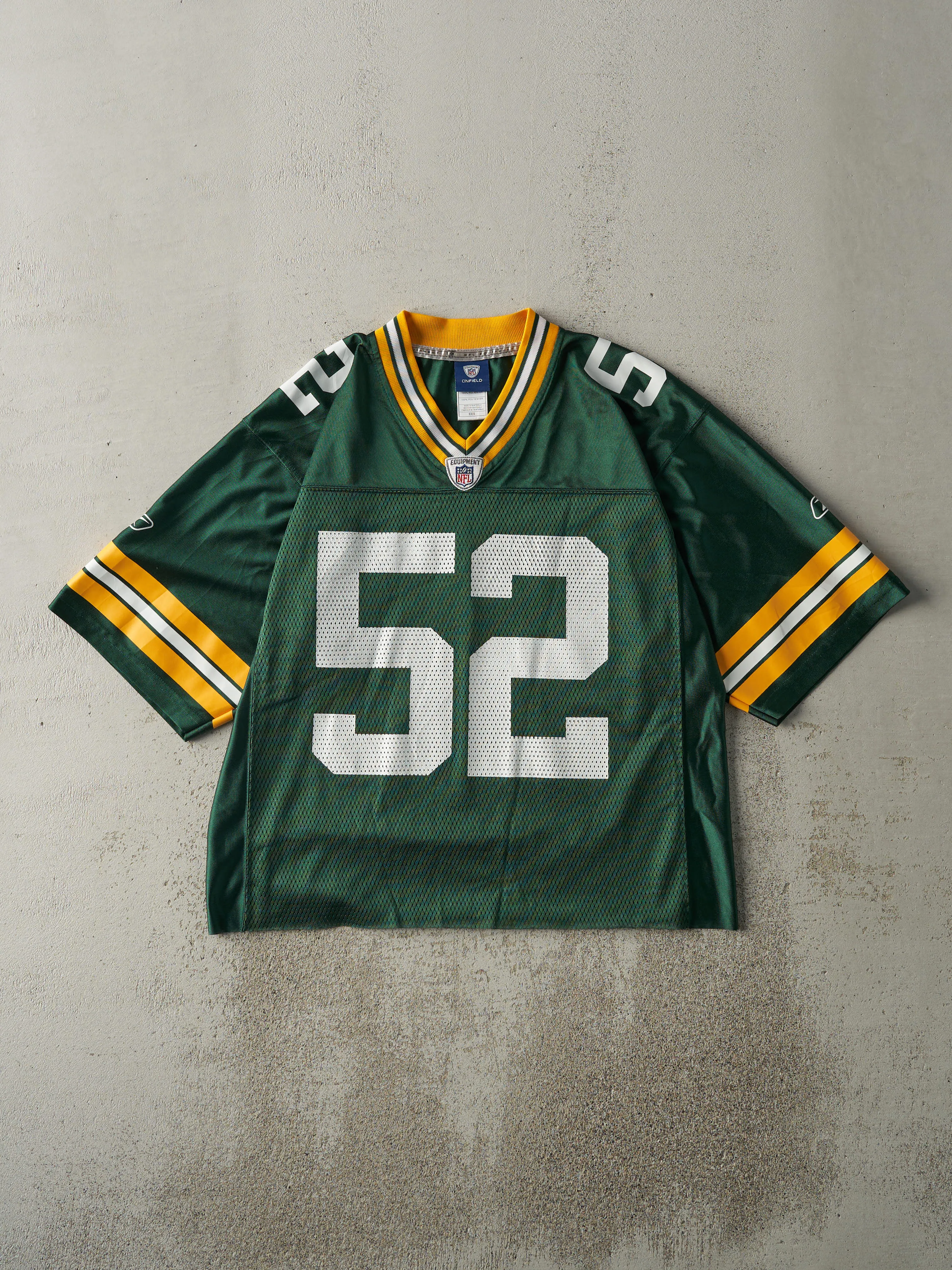 Vintage Y2K Green Green Bay Packers #52 Clay Matthews Cropped Football Jersey (M) sold by Rebalance Vintage
