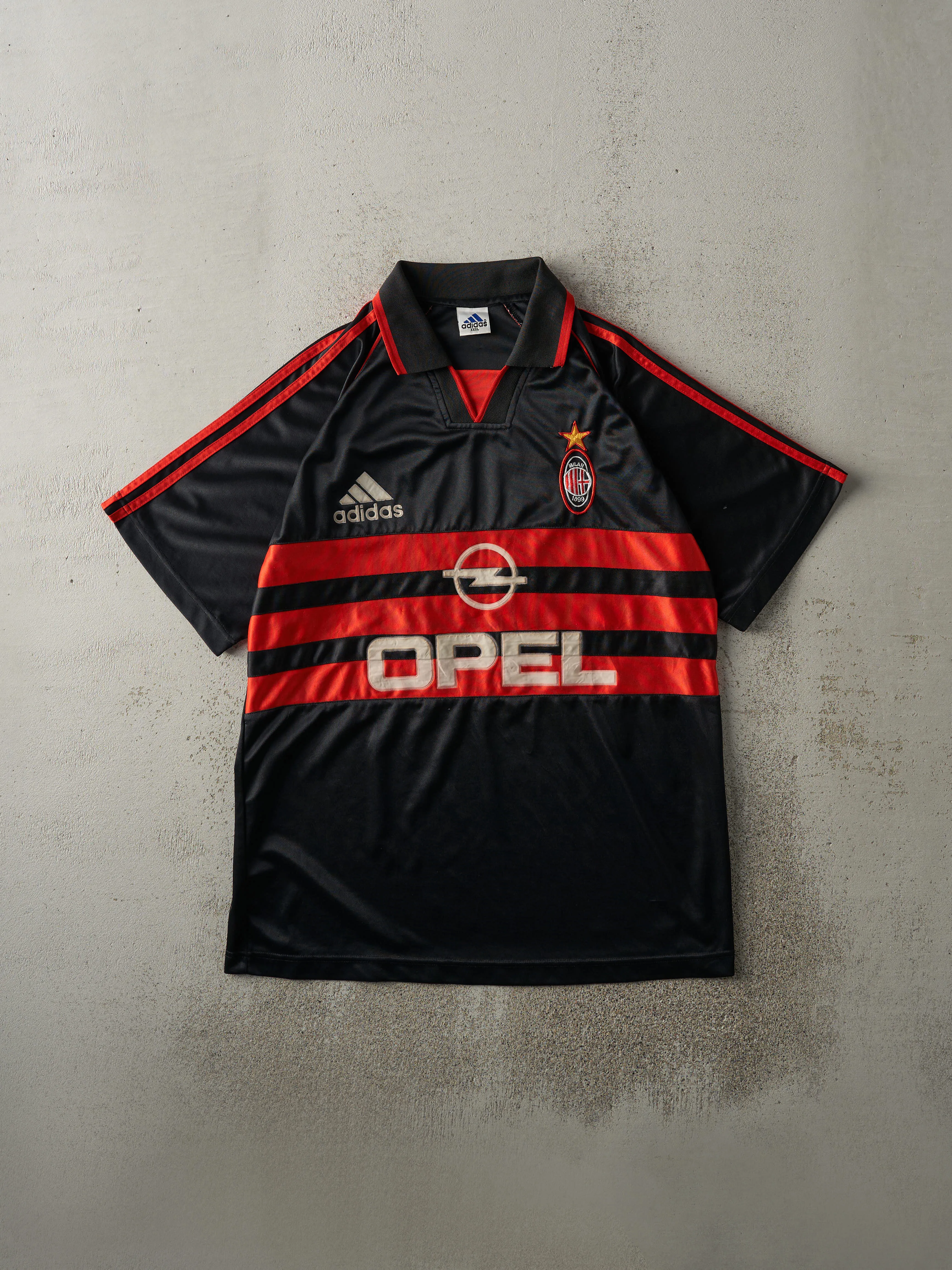 ウェア 00s adidas AC Milan soccer shirt kit y2k AC MILAN 2000-2001 HOME SHIRT ANDRIY SCHEVCHENKO #7 [M