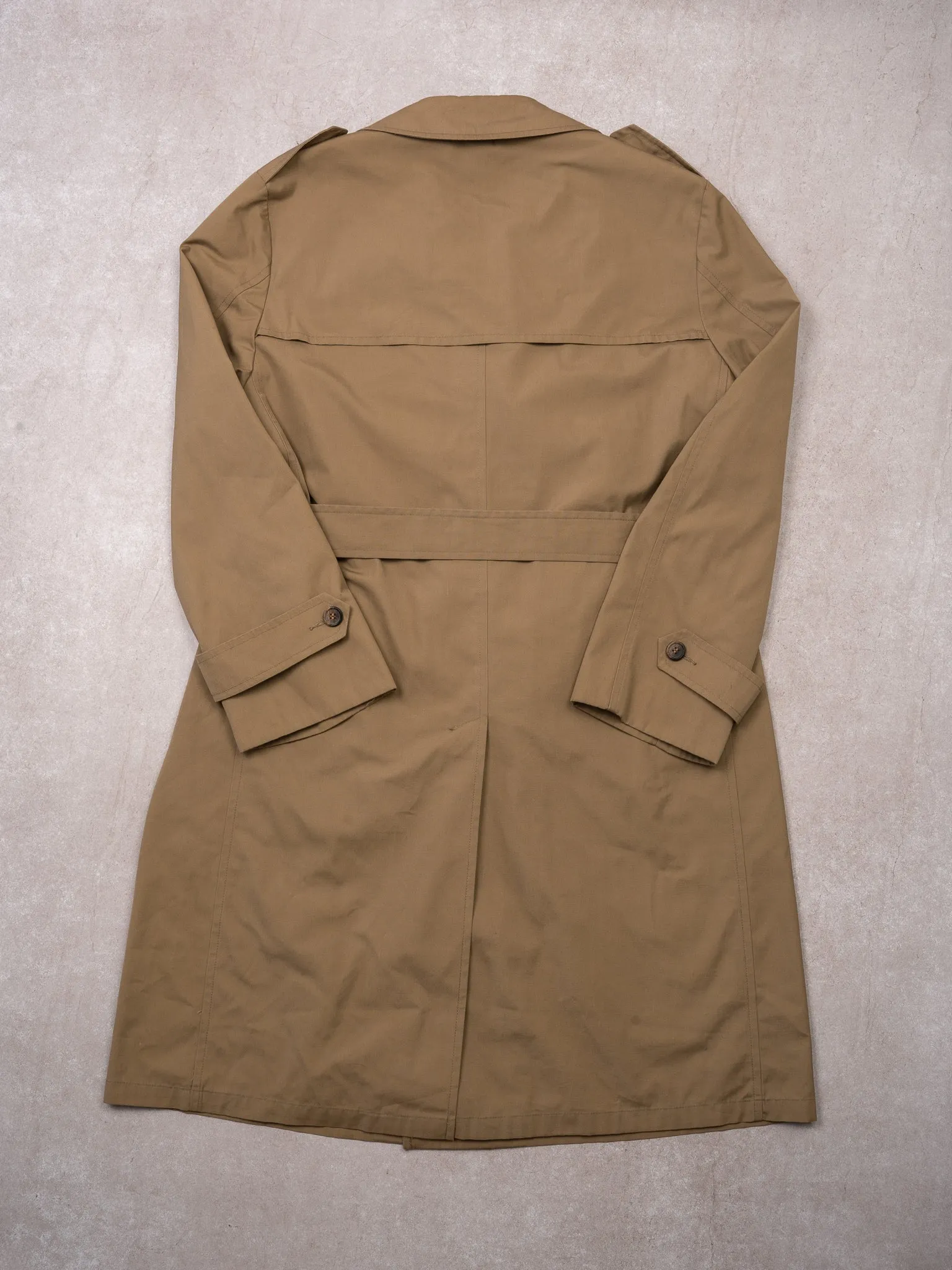 Vintage 1970s Beige Outershell Trench Coat (M) sold by Rebalance Vintage product image thumbnail 4