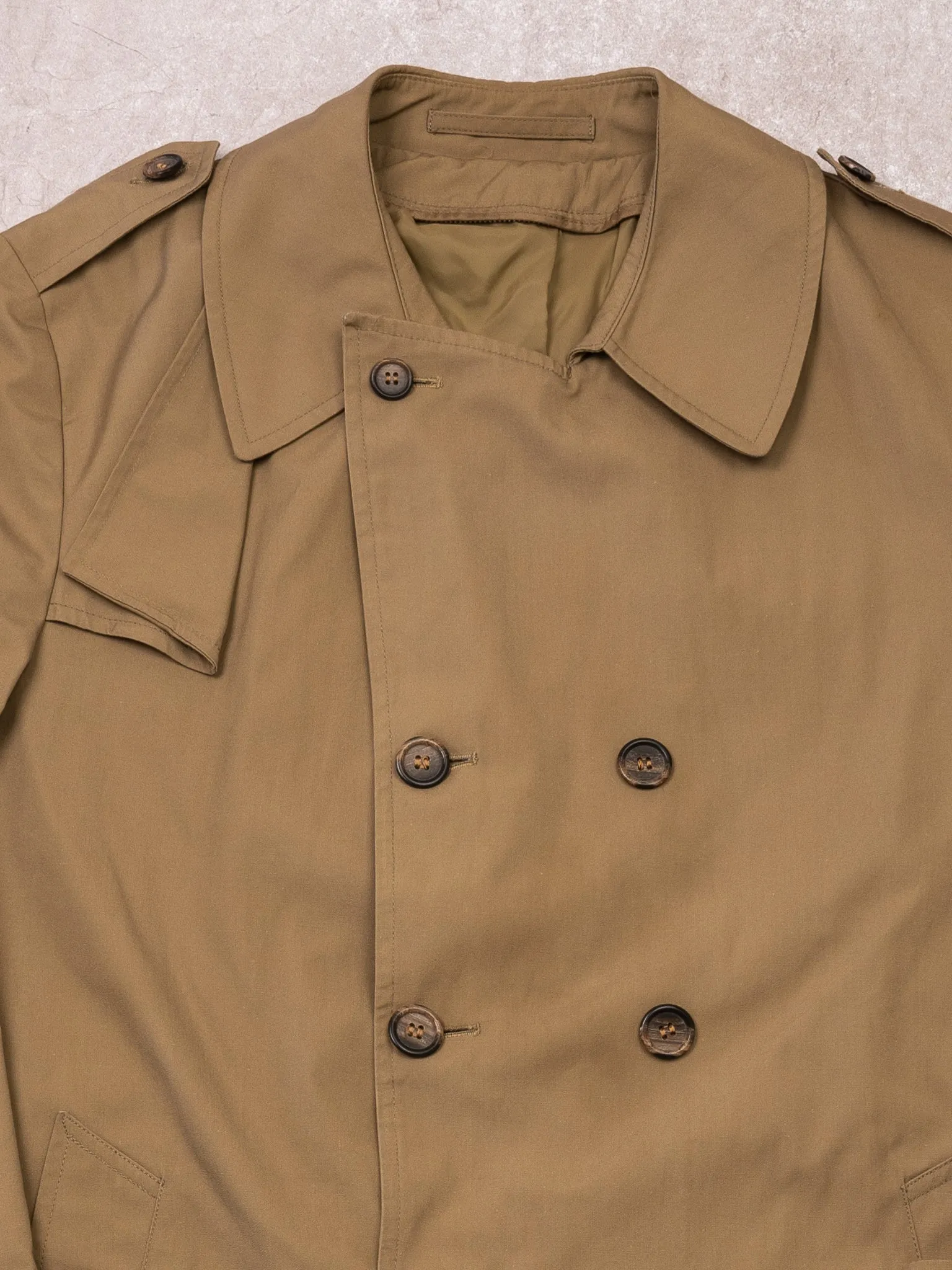 Vintage 1970s Beige Outershell Trench Coat (M) sold by Rebalance Vintage product image thumbnail 2