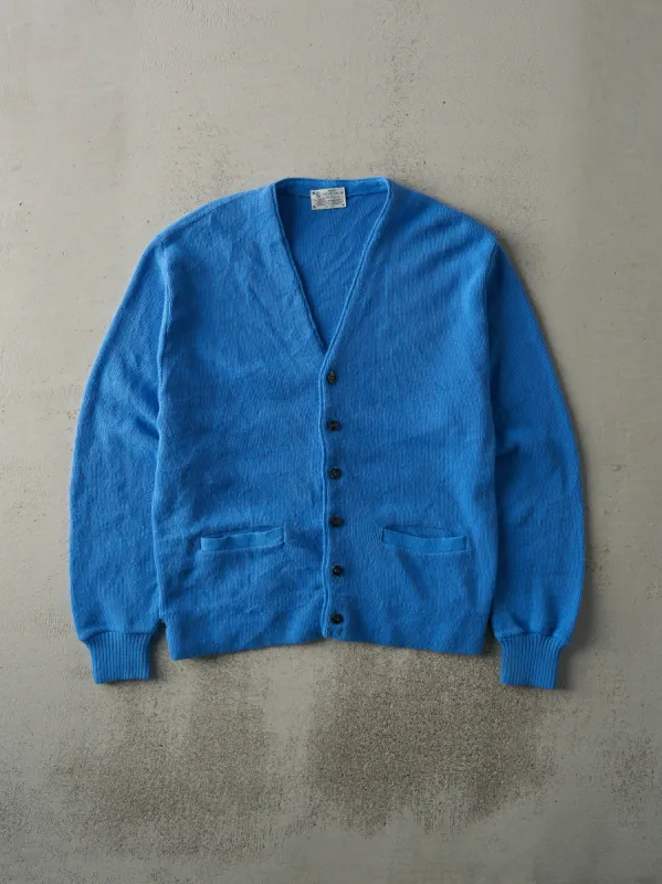 Vintage 80s Blue Knit Cardigan (M) sold by Rebalance Vintage