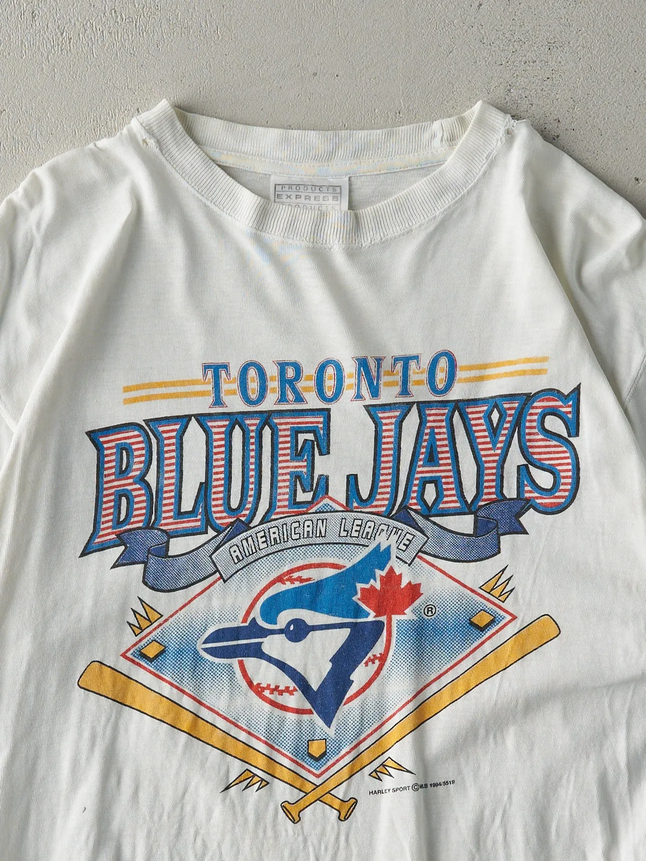 Vintage 94' White Toronto Blue Jays Tee (M) sold by Rebalance Vintage product image thumbnail 2