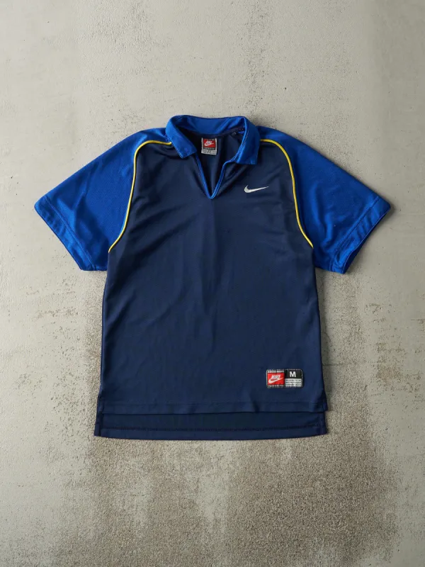 Vintage 90s Navy Blue Nike Soccer Jersey (S) sold by Rebalance Vintage