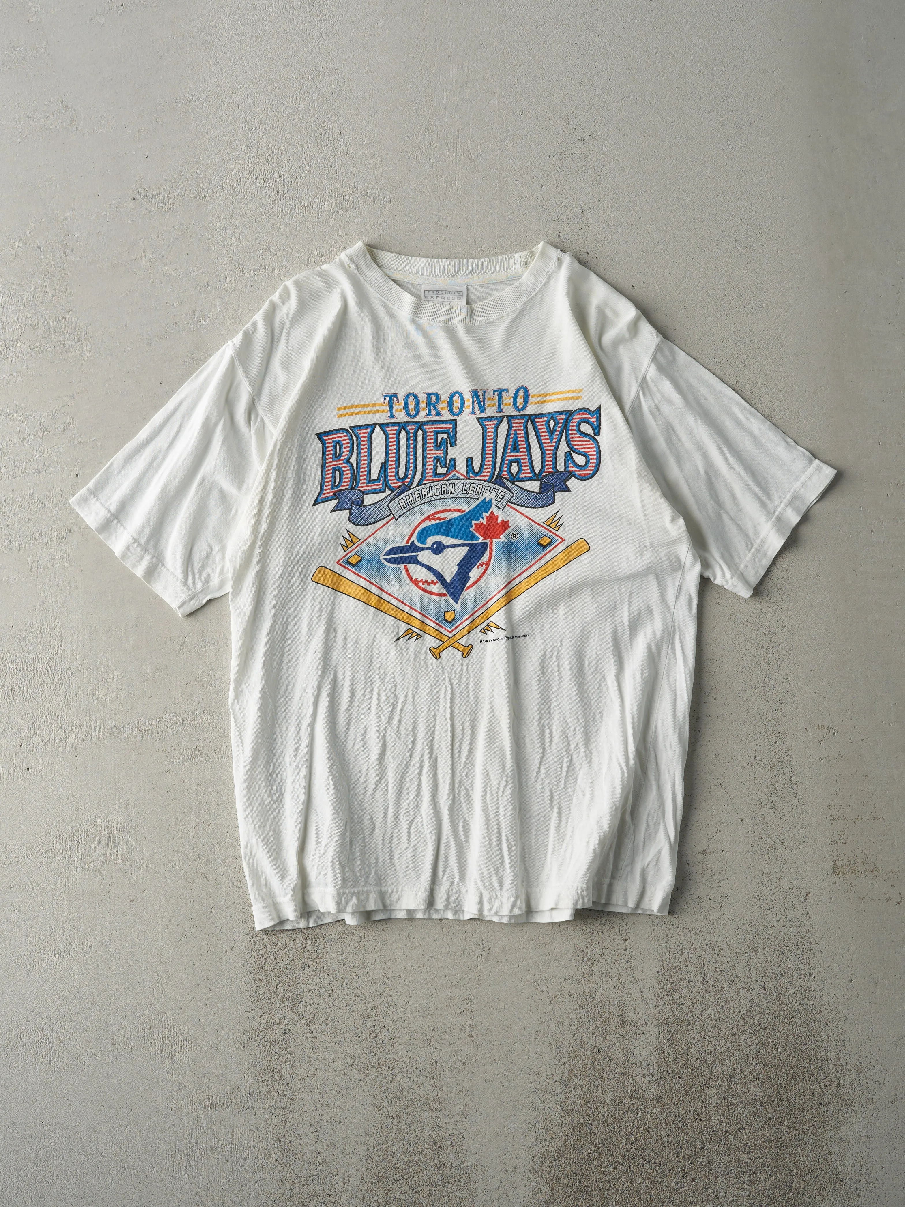 Vintage 94' White Toronto Blue Jays Tee (M) sold by Rebalance Vintage