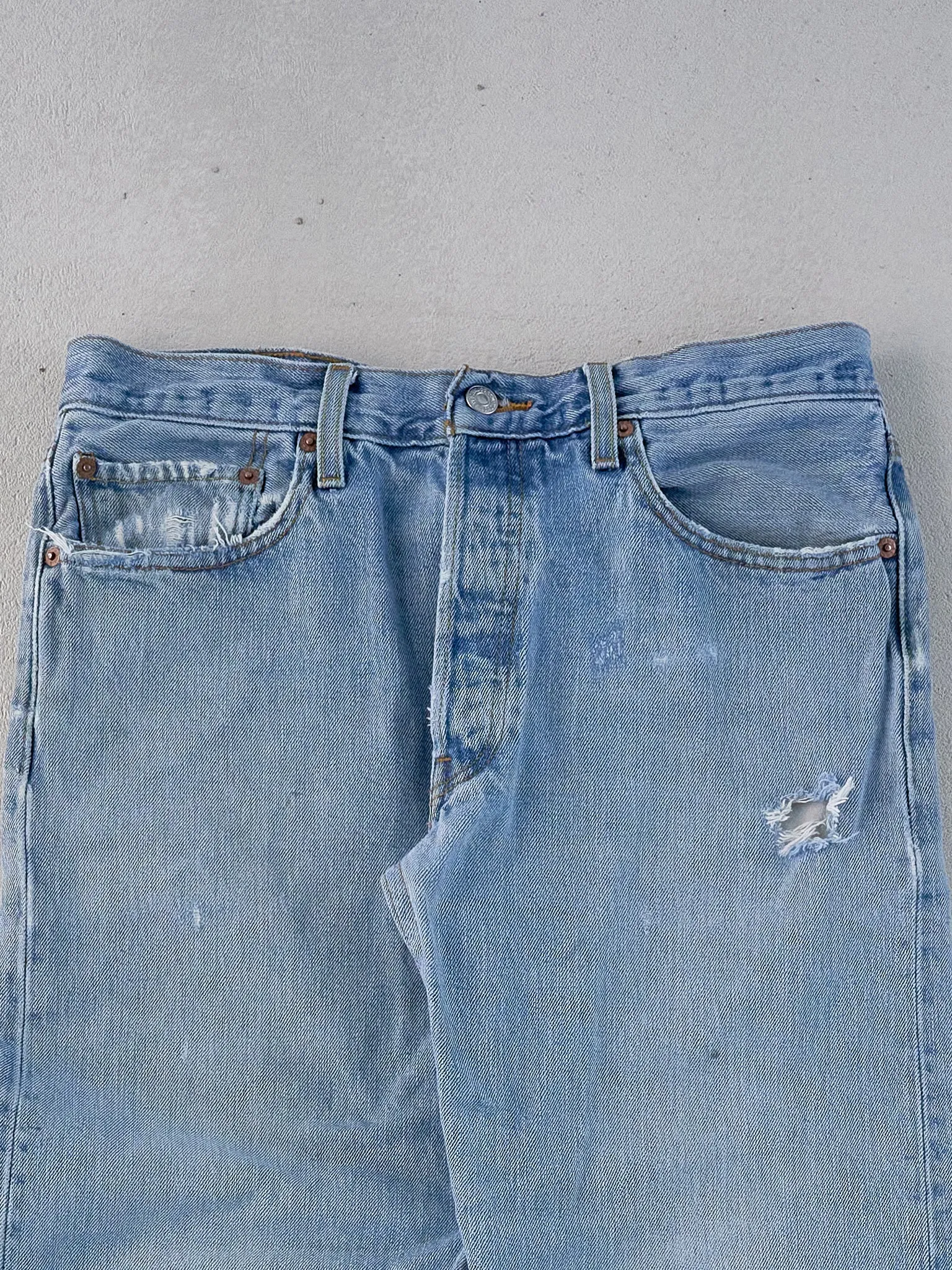 Vintage 90s Blue 505 Levi's Denim Jeans (32x31) sold by Rebalance Vintage product image thumbnail 3