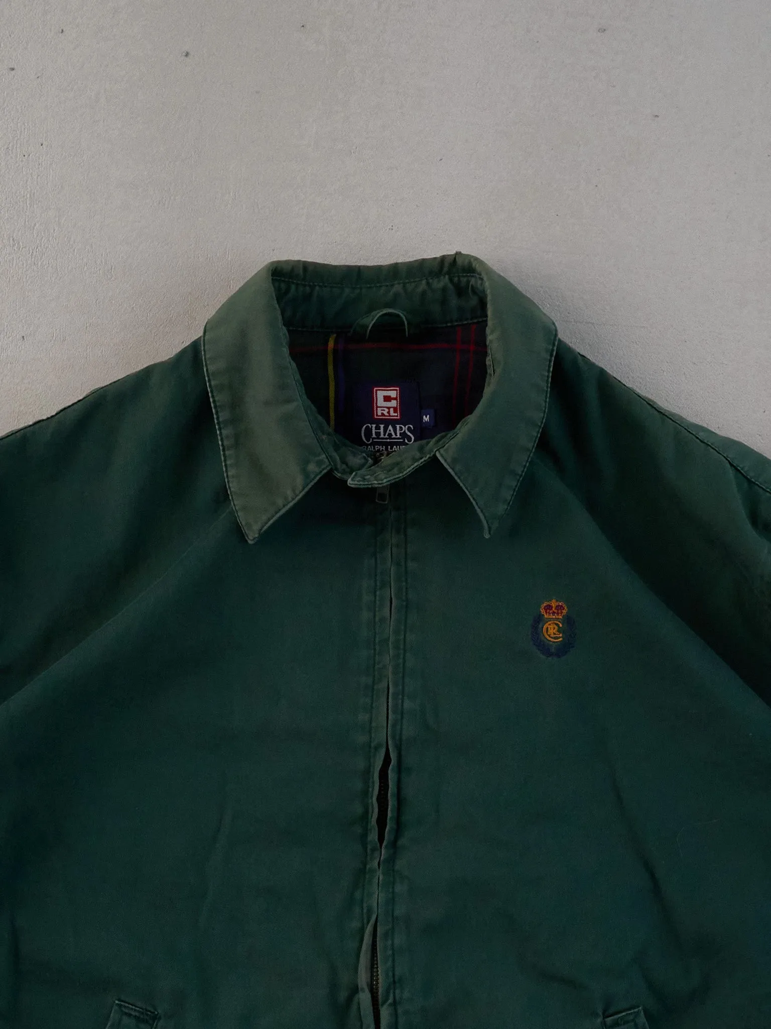 Vintage 90s Pine Green Chaps By Ralph Lauren Collared Jacket (M) sold by Rebalance Vintage product image thumbnail 2