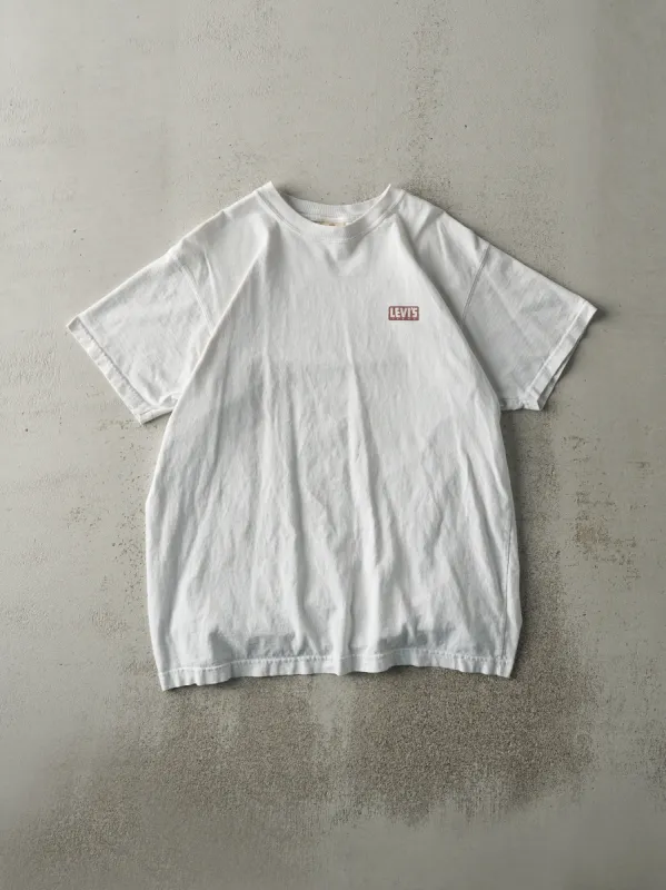 Vintage 90s White Levi's Jeans 501 Tee (M/L) sold by Rebalance Vintage
