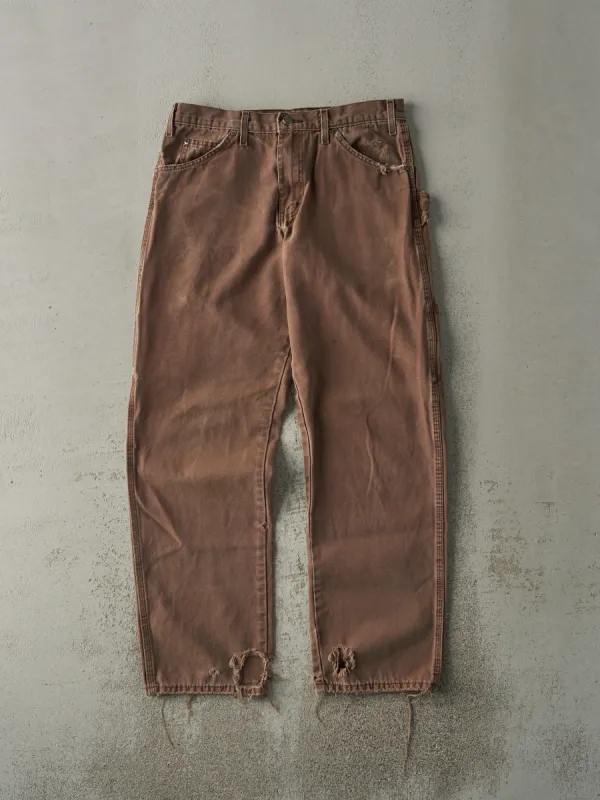 Vintage 90s Brown Dickies Carpenter Pants (32x31) sold by Rebalance Vintage