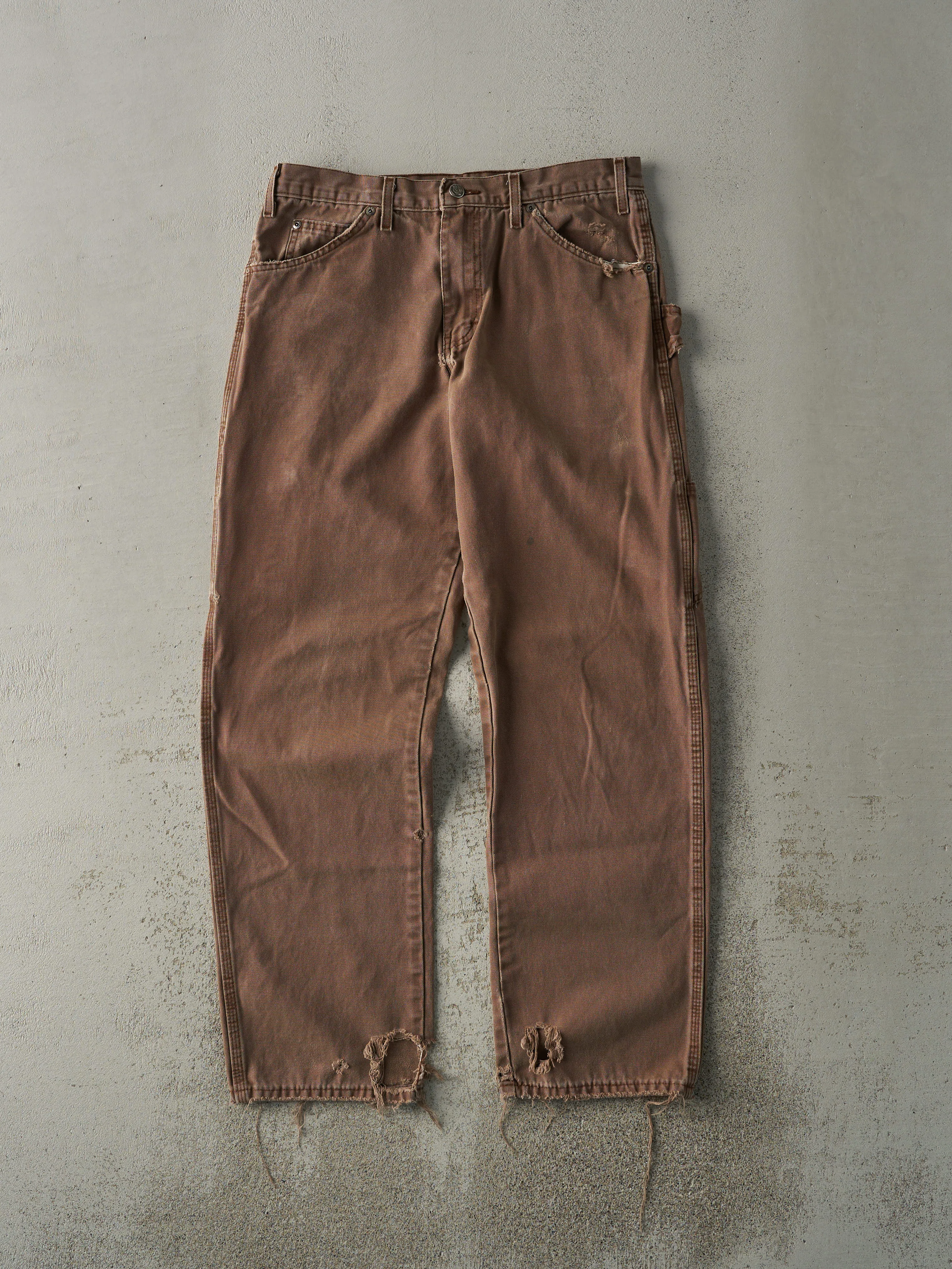 Vintage 90s Brown Dickies Carpenter Pants (32x31) sold by Rebalance Vintage