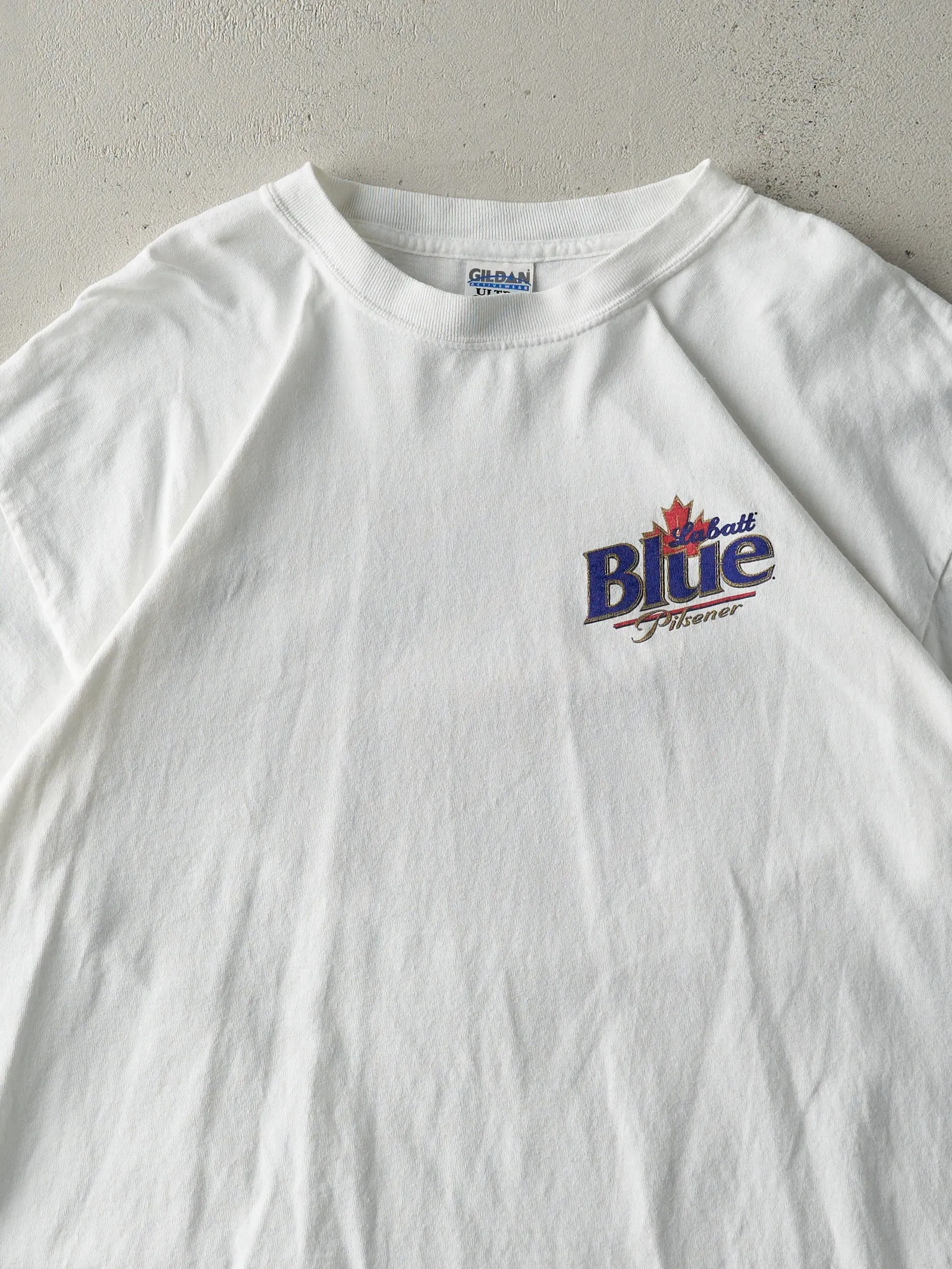 Vintage Y2K White Labatt Blue x NHL Logo Tee (M/L) sold by Rebalance Vintage product image thumbnail 3