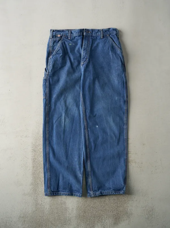 Vintage Y2K Mid Wash Carhartt Fire Resistant Workwear Jeans (35.5x31.5) sold by Rebalance Vintage