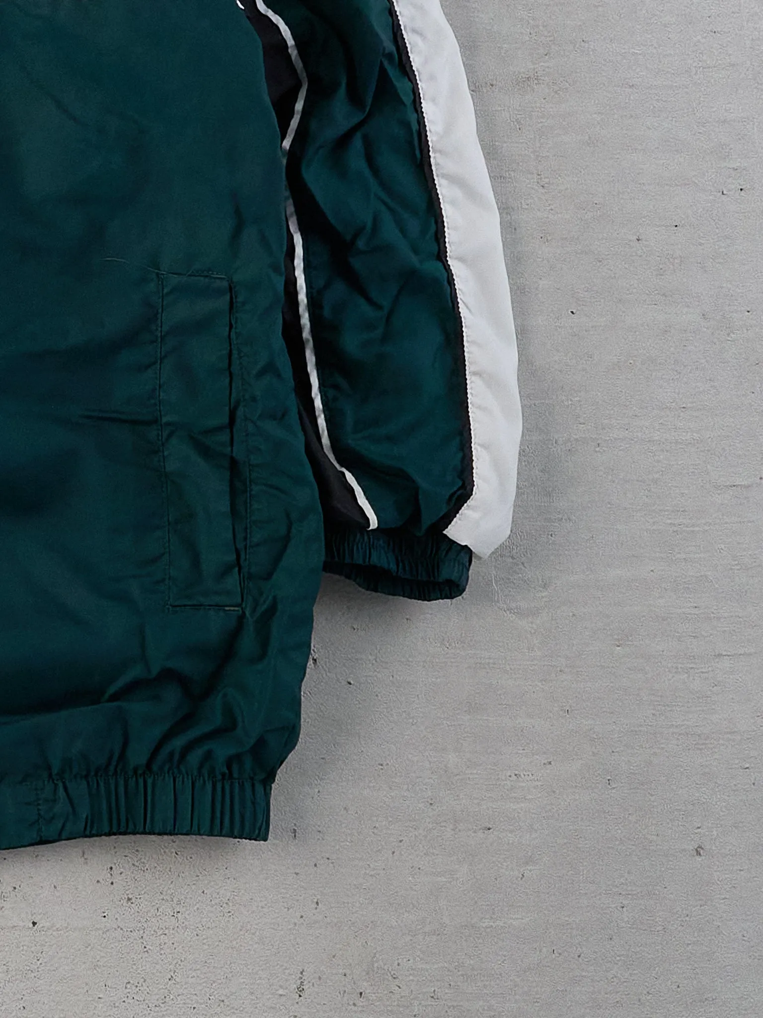 Vintage 90s Green, White and Black Nike Collared Zip Up (S) sold by Rebalance Vintage product image thumbnail 3