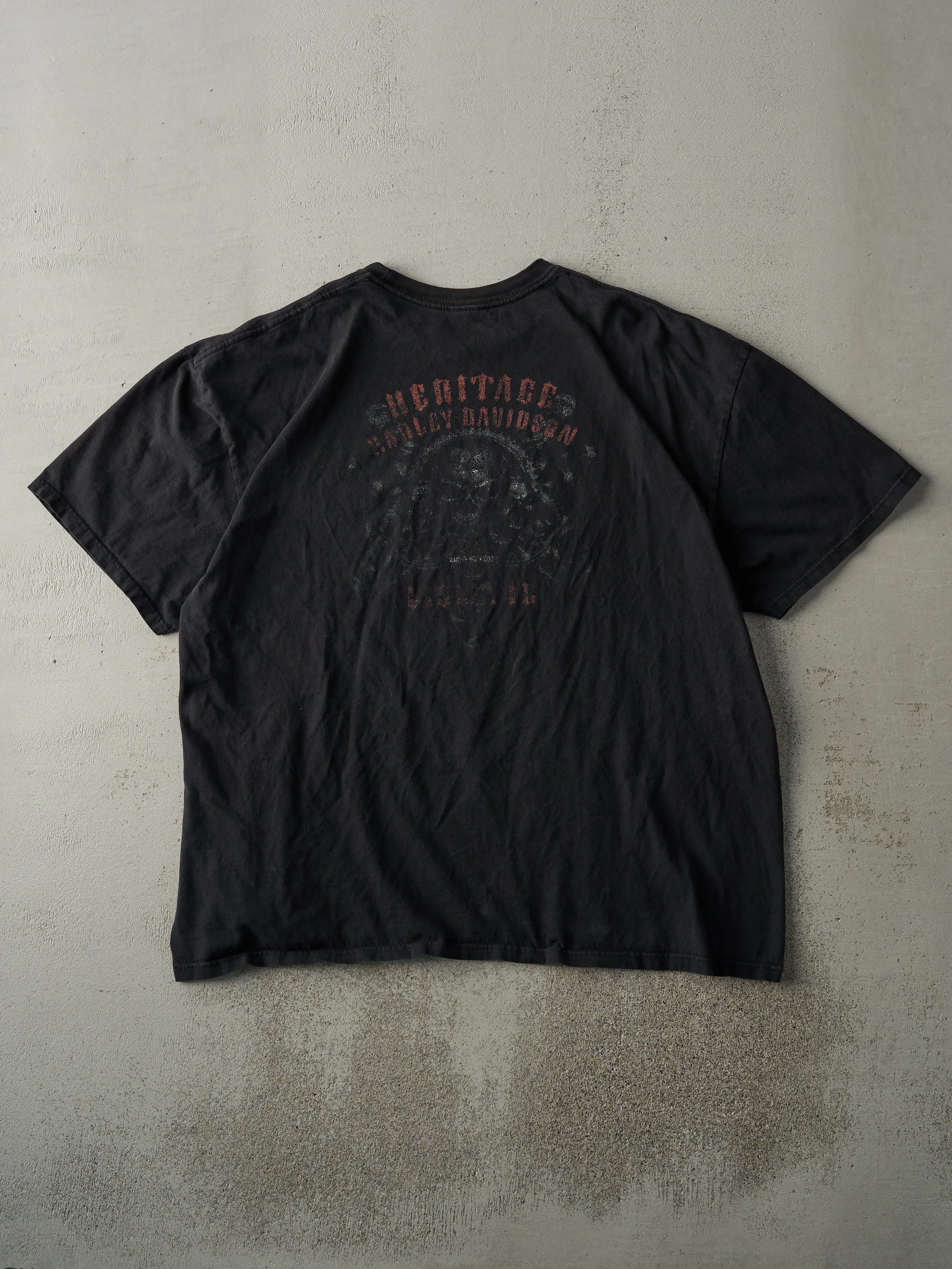 Vintage 10' Black Lisle Illinois Harley Davidson Tee (XL) sold by Rebalance Vintage product image thumbnail 2