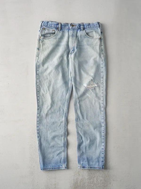 Vintage 90s Light Light Wash Carhartt Traditional Fit Jeans (36x31) sold by Rebalance Vintage