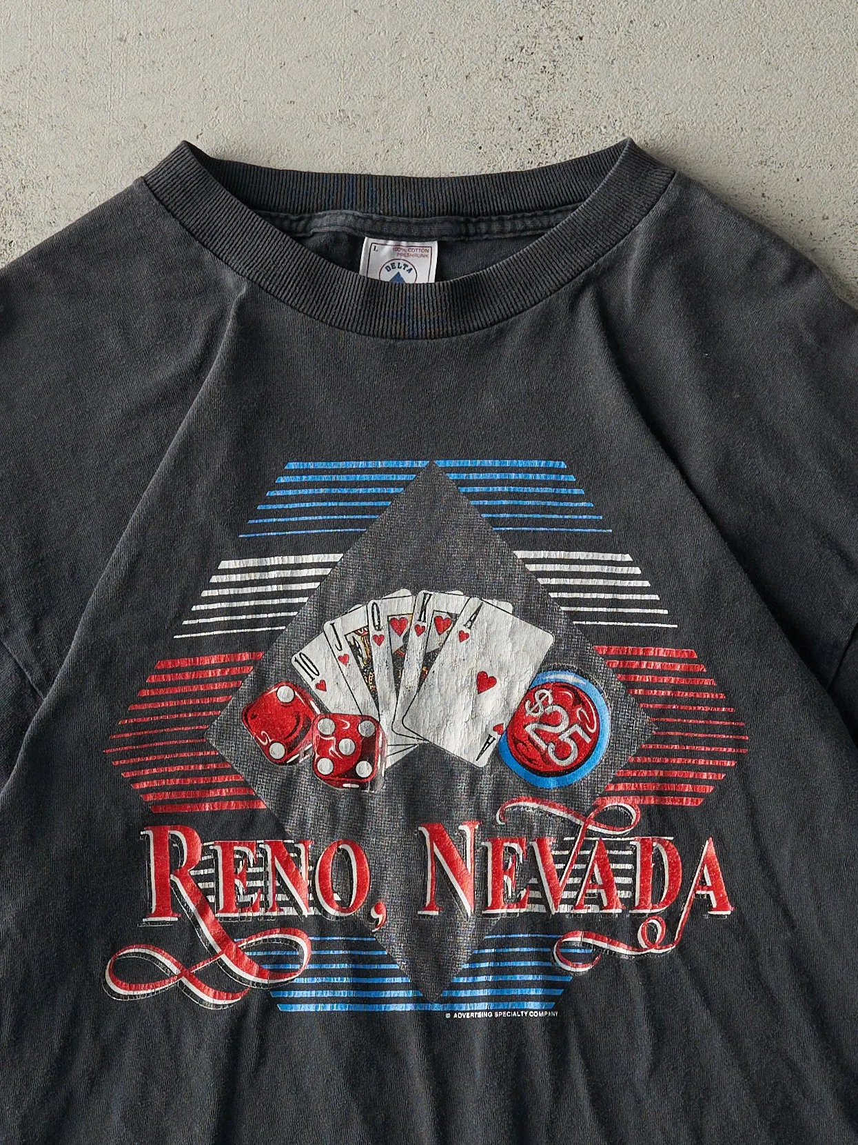 Vintage 90s Black Reno Nevada Single Stitch Tee (M) sold by Rebalance Vintage product image thumbnail 2